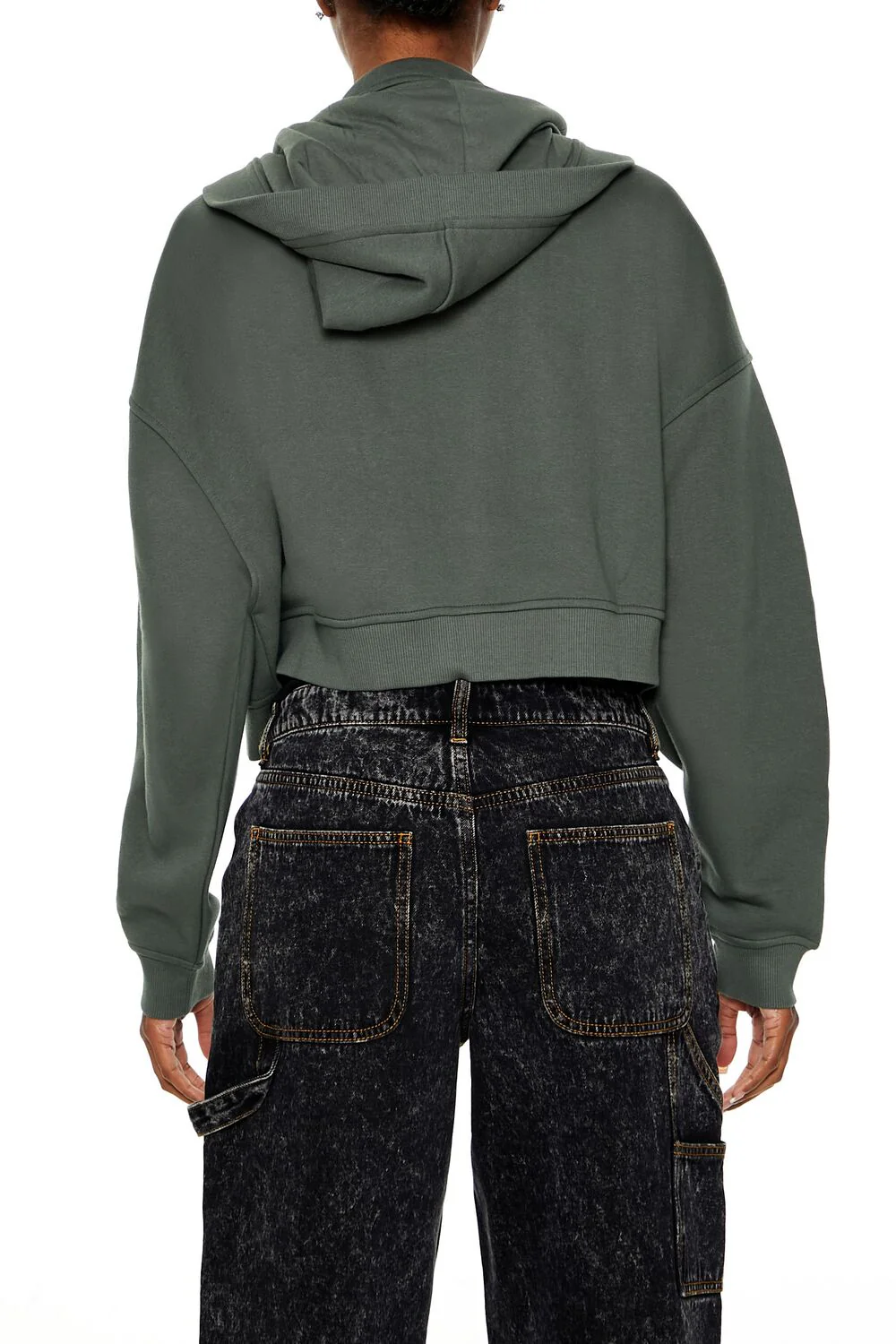 Fleece Colorblock Zip-Up Hoodie - Image 5