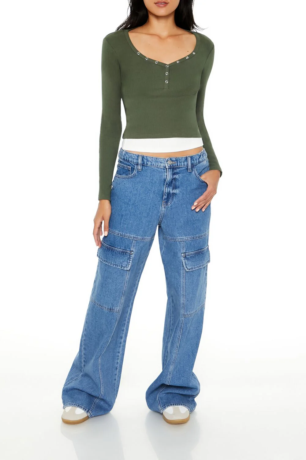 Layered Henley Combo Top - Image 7