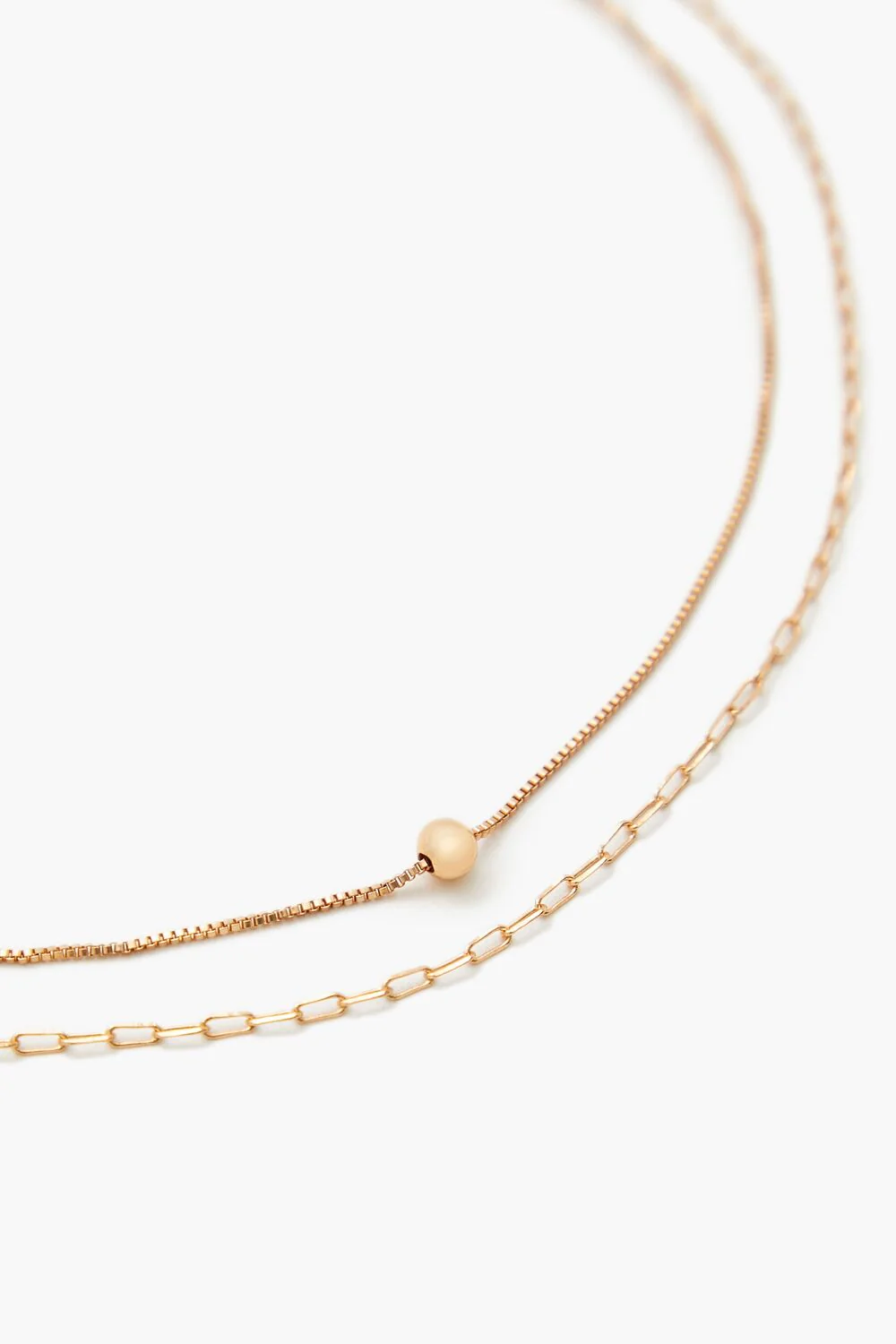 Box & Anchor Chain Necklace Set - Image 2
