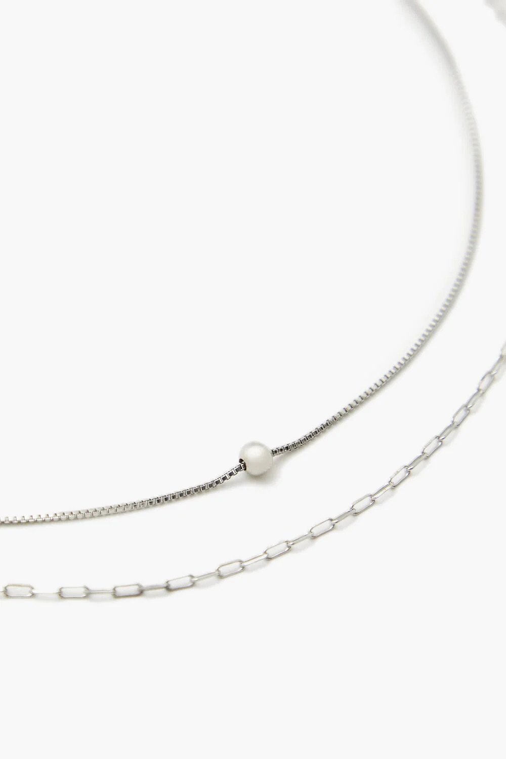 Box & Anchor Chain Necklace Set - Image 5