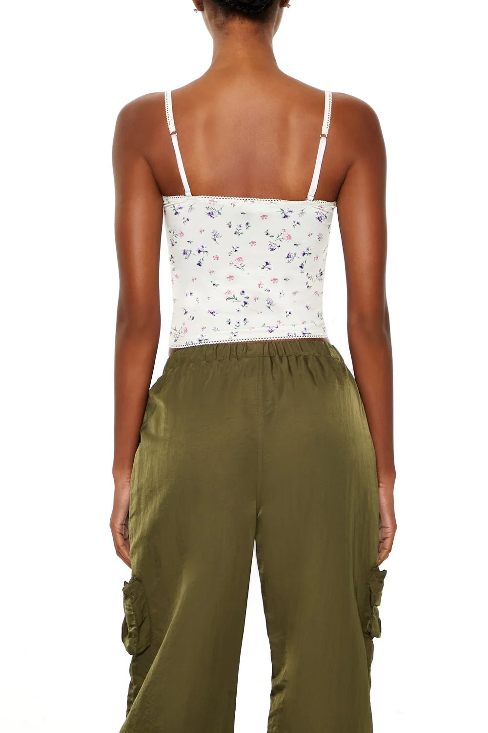 Ditsy Floral Lace-Up Cami - Image 5