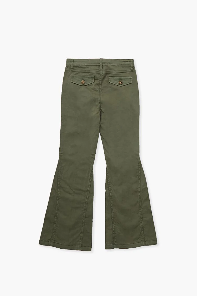 Girls High-Rise Flare Pants (Kids) - Image 2
