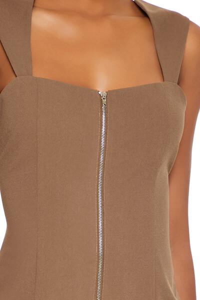Bodycon Zip-Up Mini Dress - Image 10