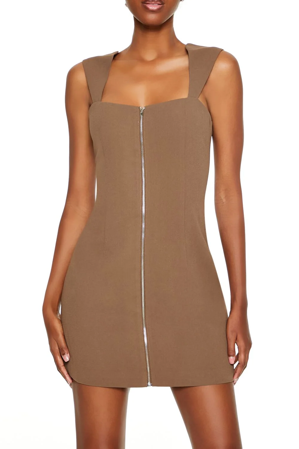 Bodycon Zip-Up Mini Dress - Image 7