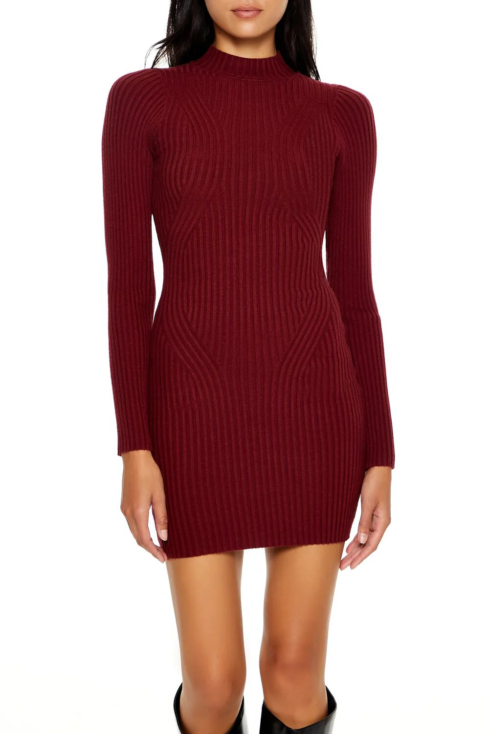 Bodycon Mini Sweater Dress - Image 2