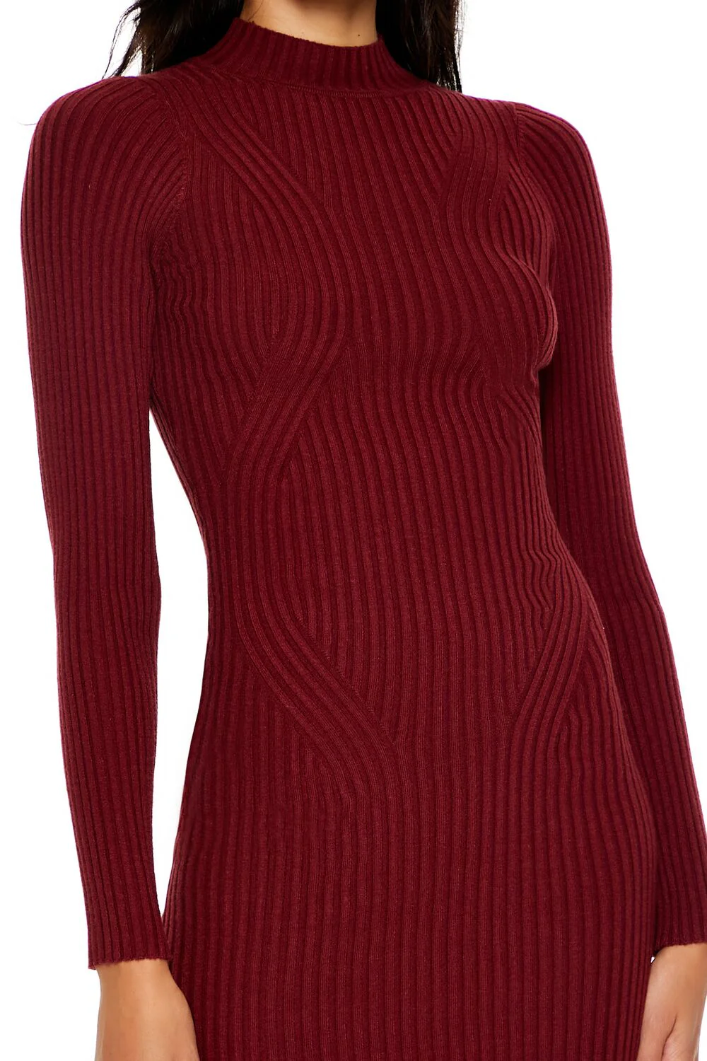Bodycon Mini Sweater Dress - Image 5