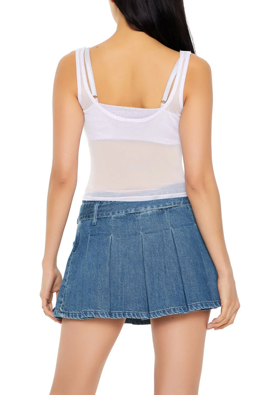 Mesh Rhinestone Combo Top - Image 5