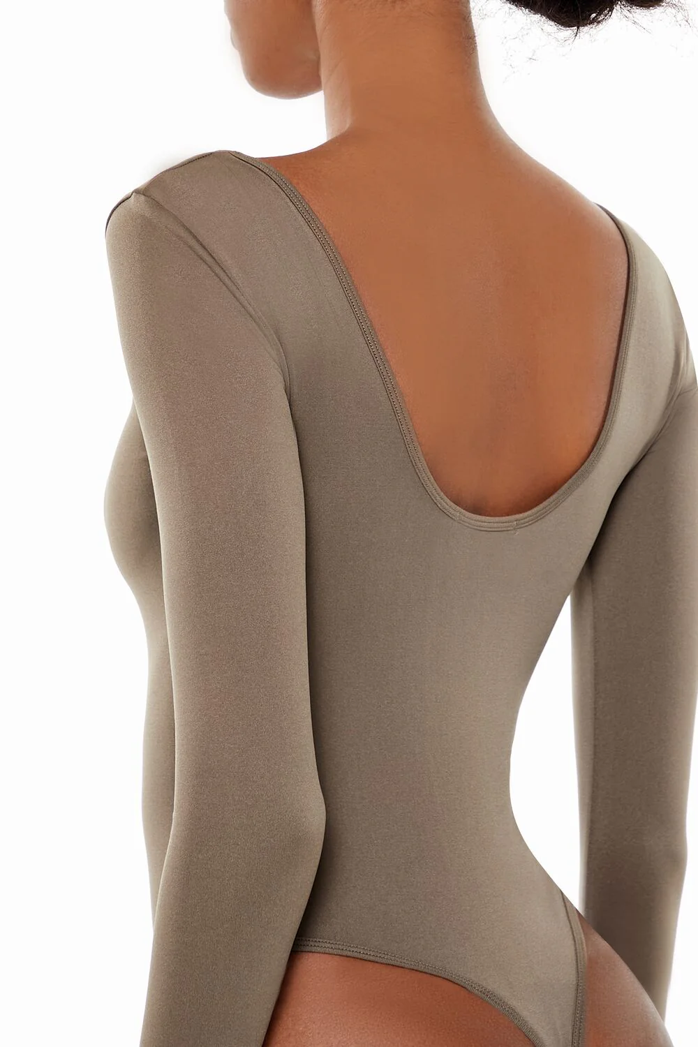 Seamless Thong V-Neck Bodysuit - Image 10