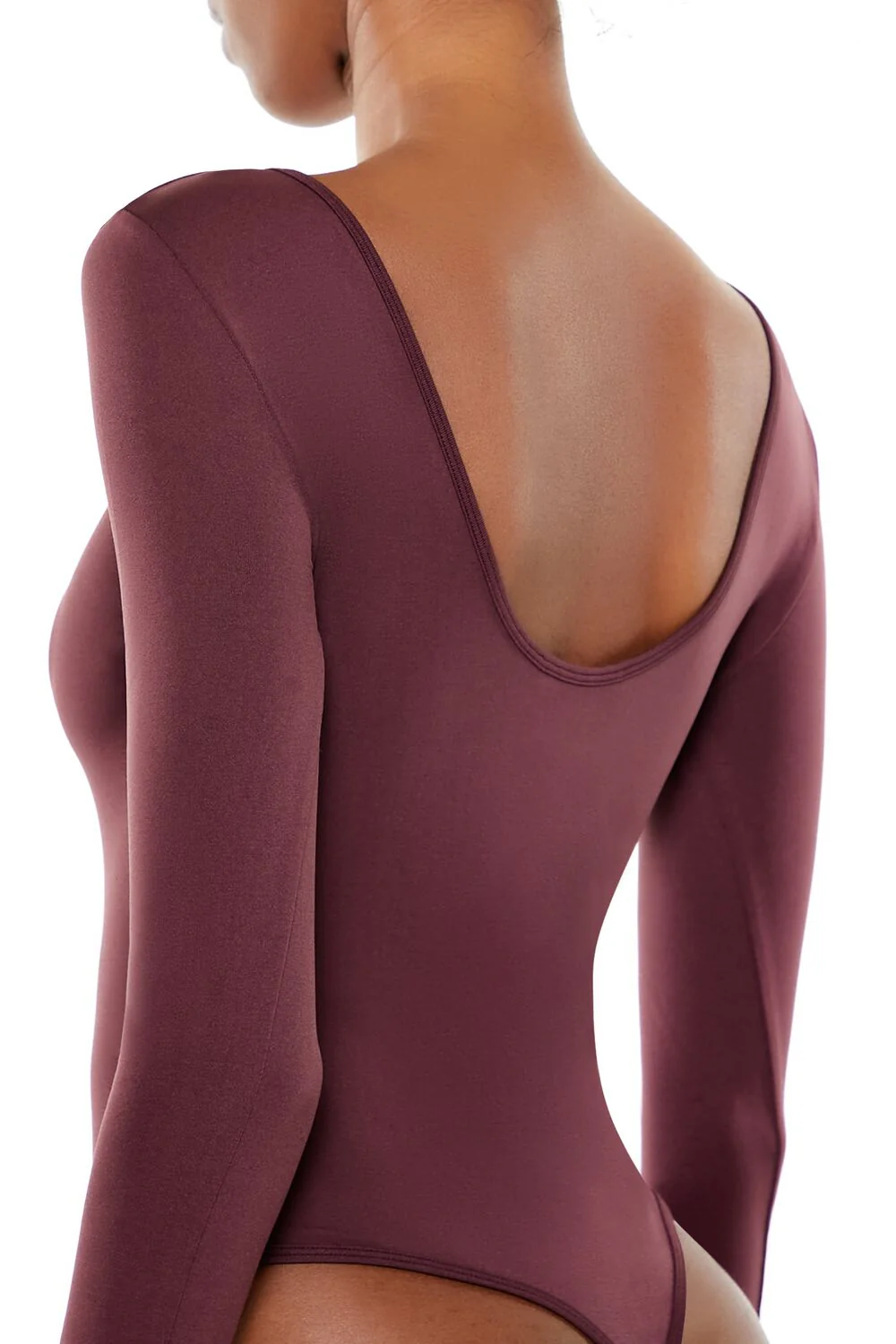 Seamless Thong V-Neck Bodysuit - Image 20
