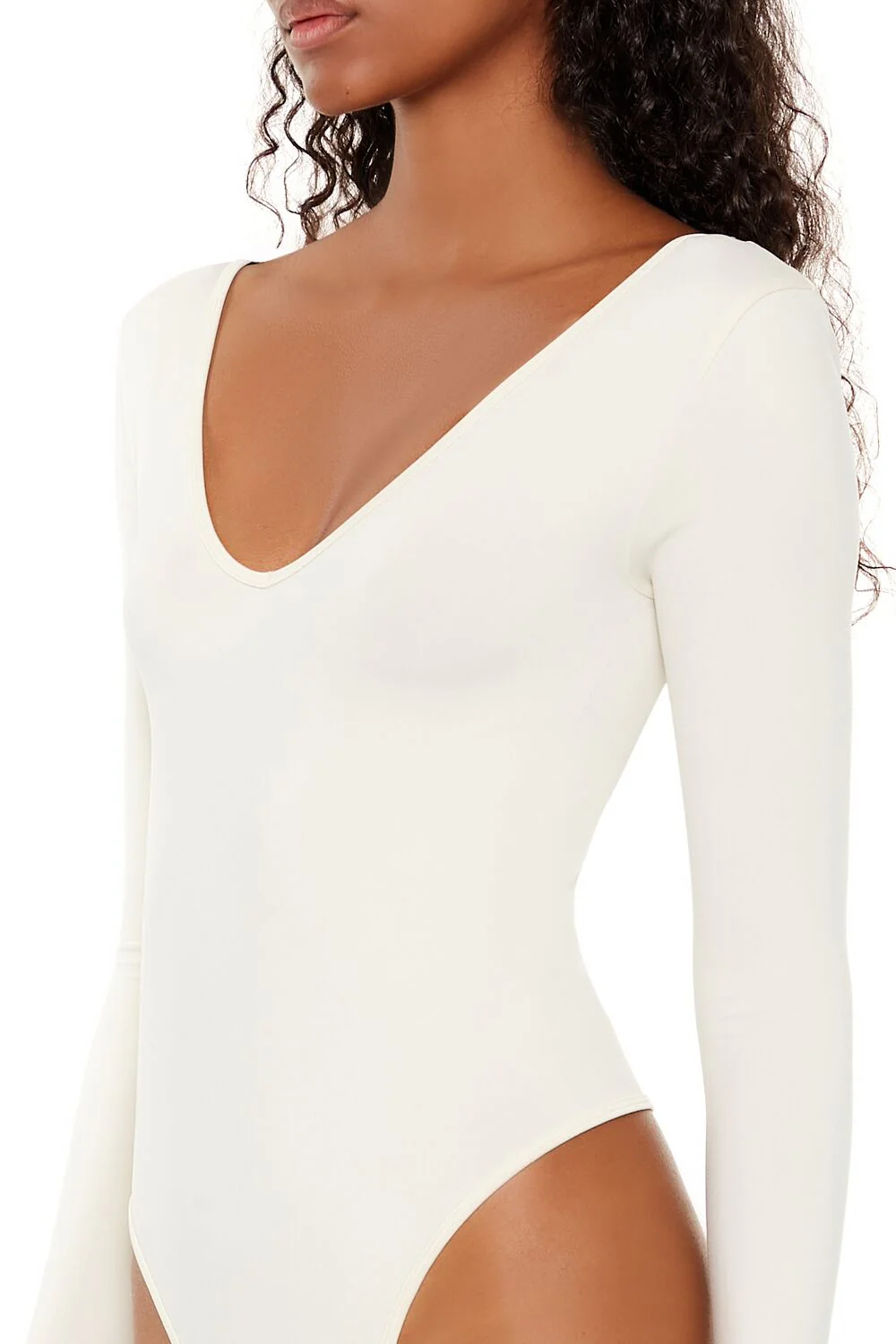 Seamless Thong V-Neck Bodysuit - Image 24