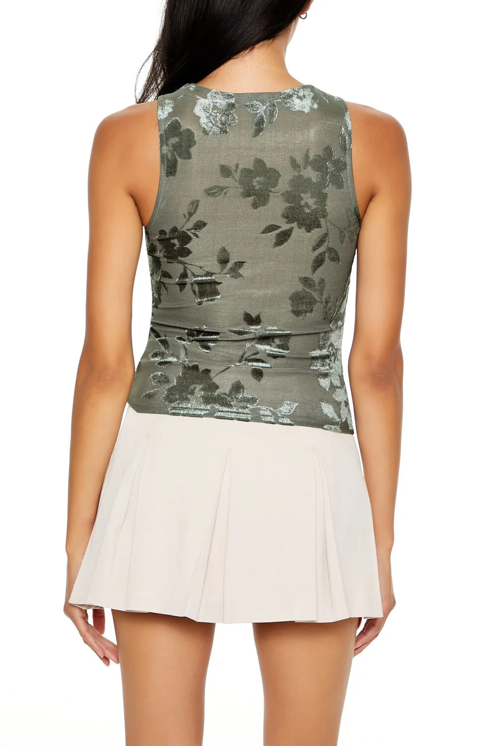 Mesh Floral Tank Top - Image 5