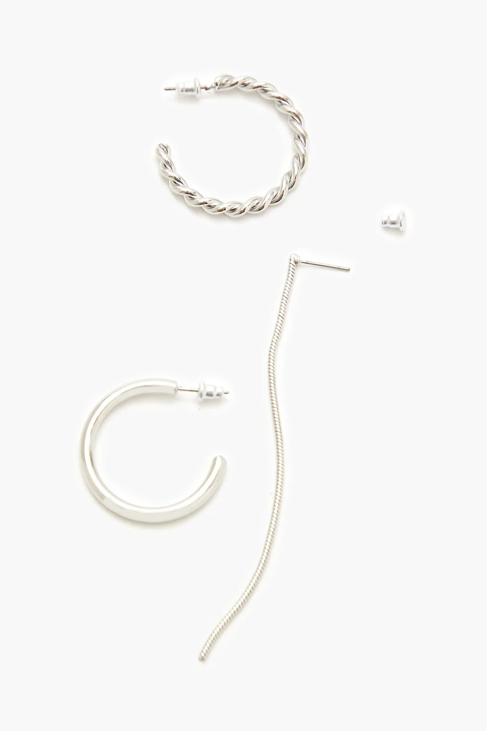 Twisted Hoop & Duster Earring Set - Image 3