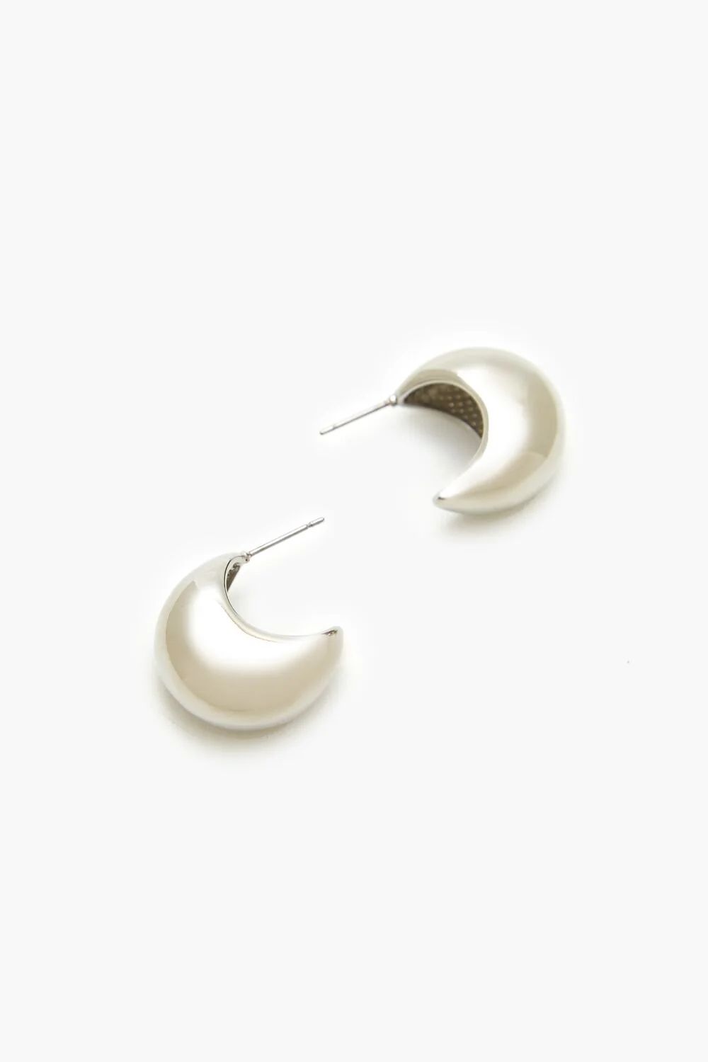 Smooth Geo Hoop Earrings - Image 2