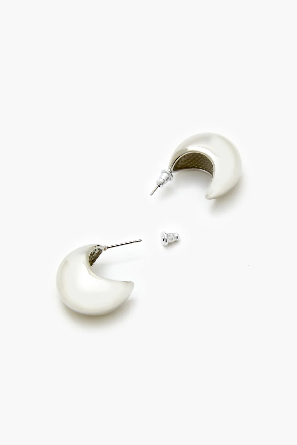 Smooth Geo Hoop Earrings - Image 3