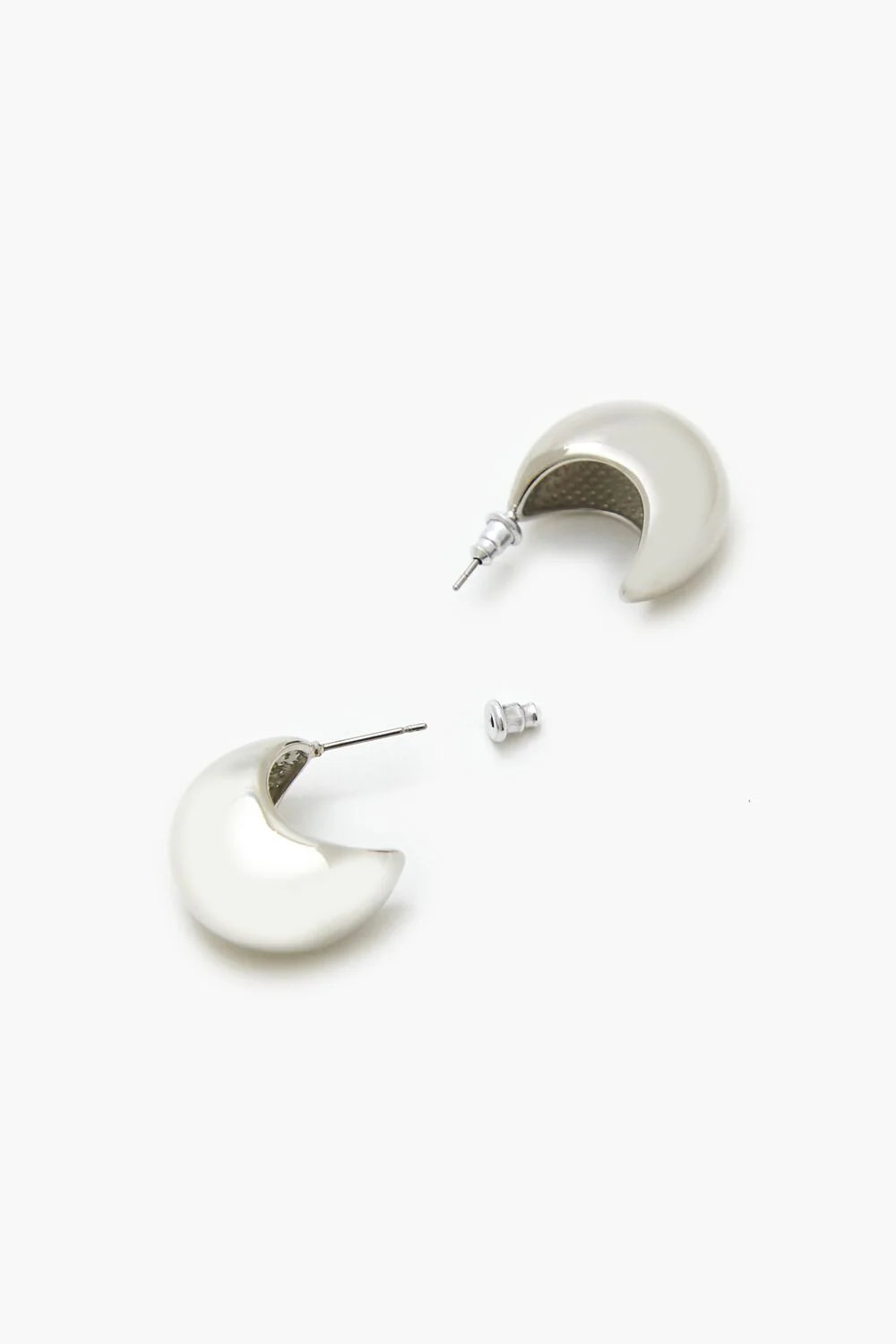 Smooth Geo Hoop Earrings - Image 4