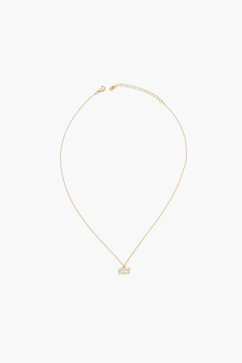Rhinestone Zodiac Charm Necklace - Image 21