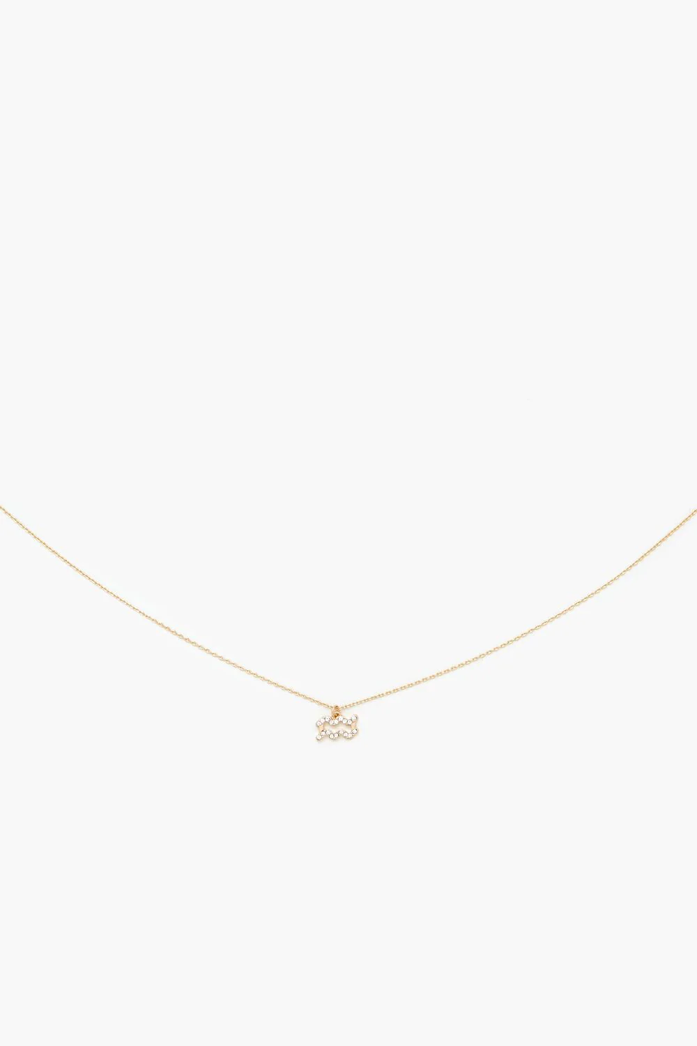 Rhinestone Zodiac Charm Necklace - Image 22