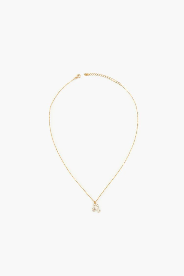 Rhinestone Zodiac Charm Necklace - Image 28