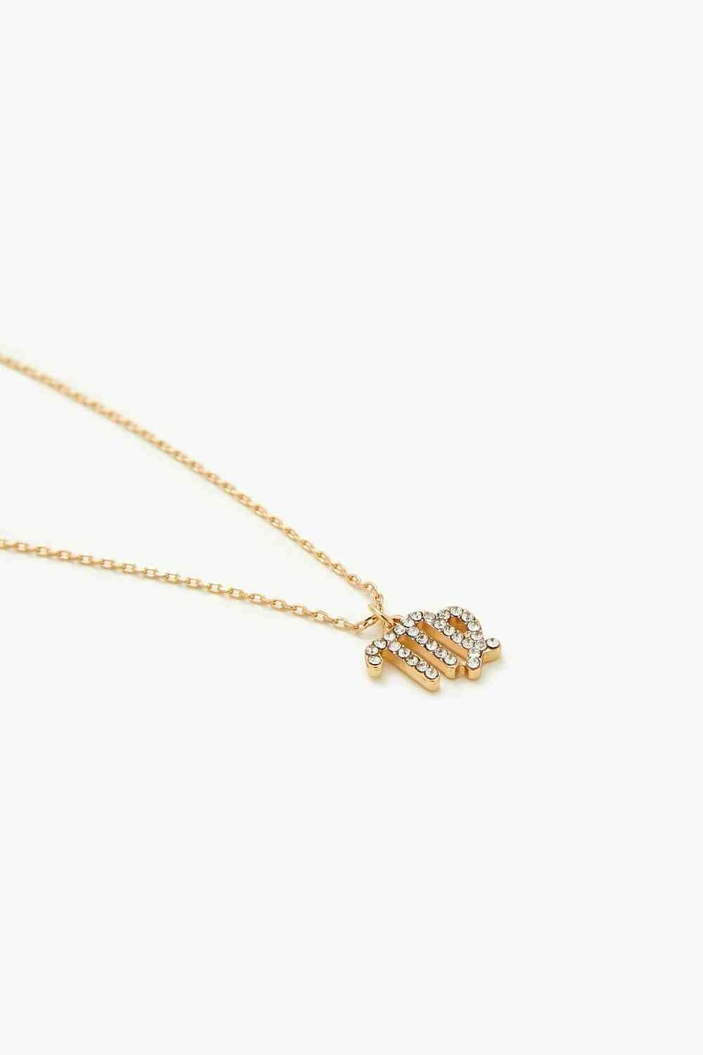 Rhinestone Zodiac Charm Necklace - Image 7