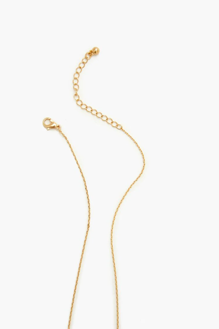 Rhinestone Zodiac Charm Necklace - Image 8