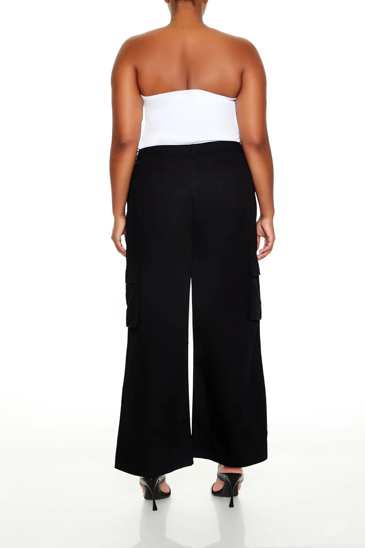 Plus Size Twill Cargo Pants - Image 4