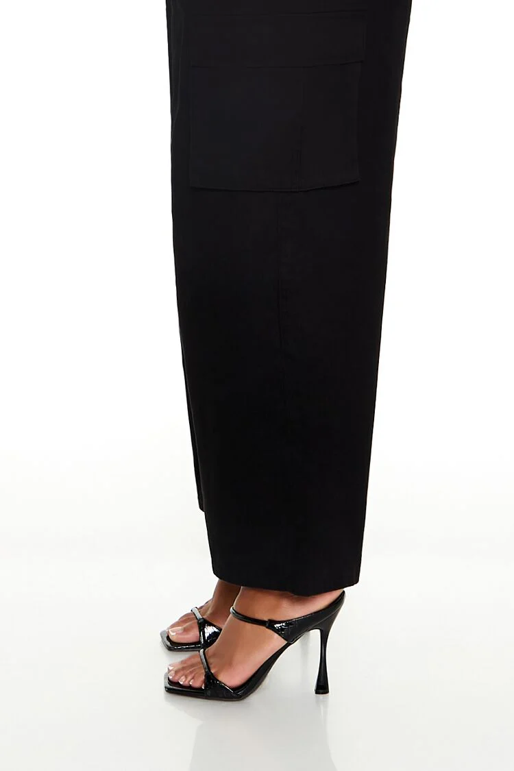 Plus Size Twill Cargo Pants - Image 5