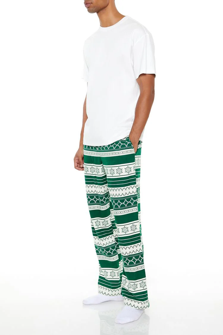 Flannel Fair Isle Pajama Pants - Image 3