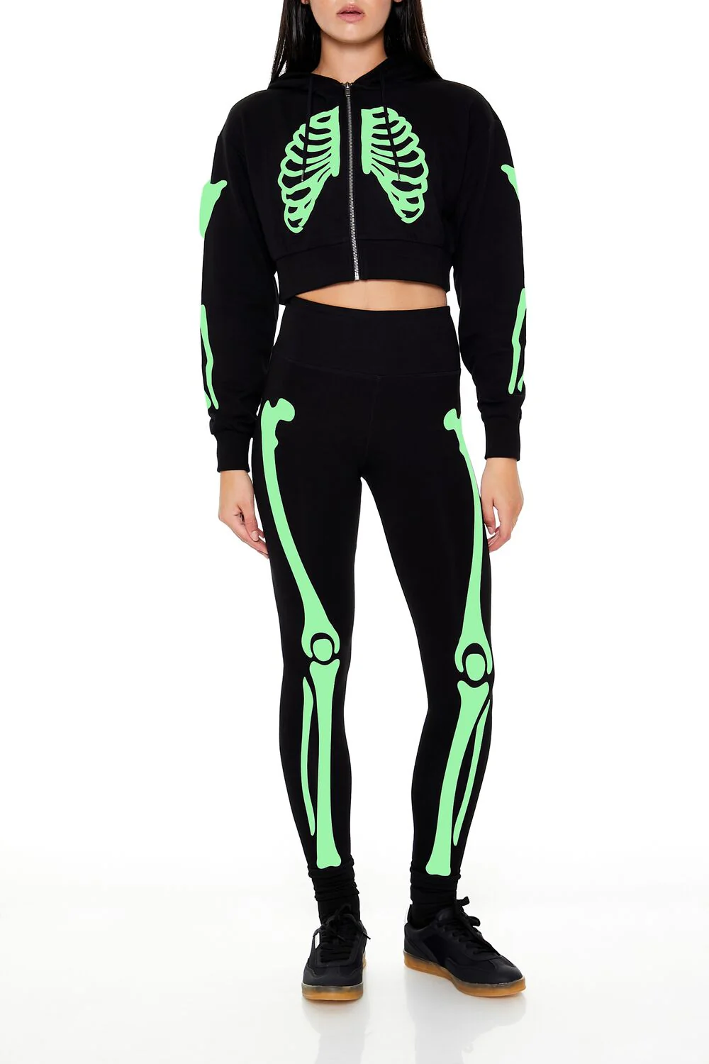 Active Glow-in-the-Dark Skeleton Hoodie - Image 2
