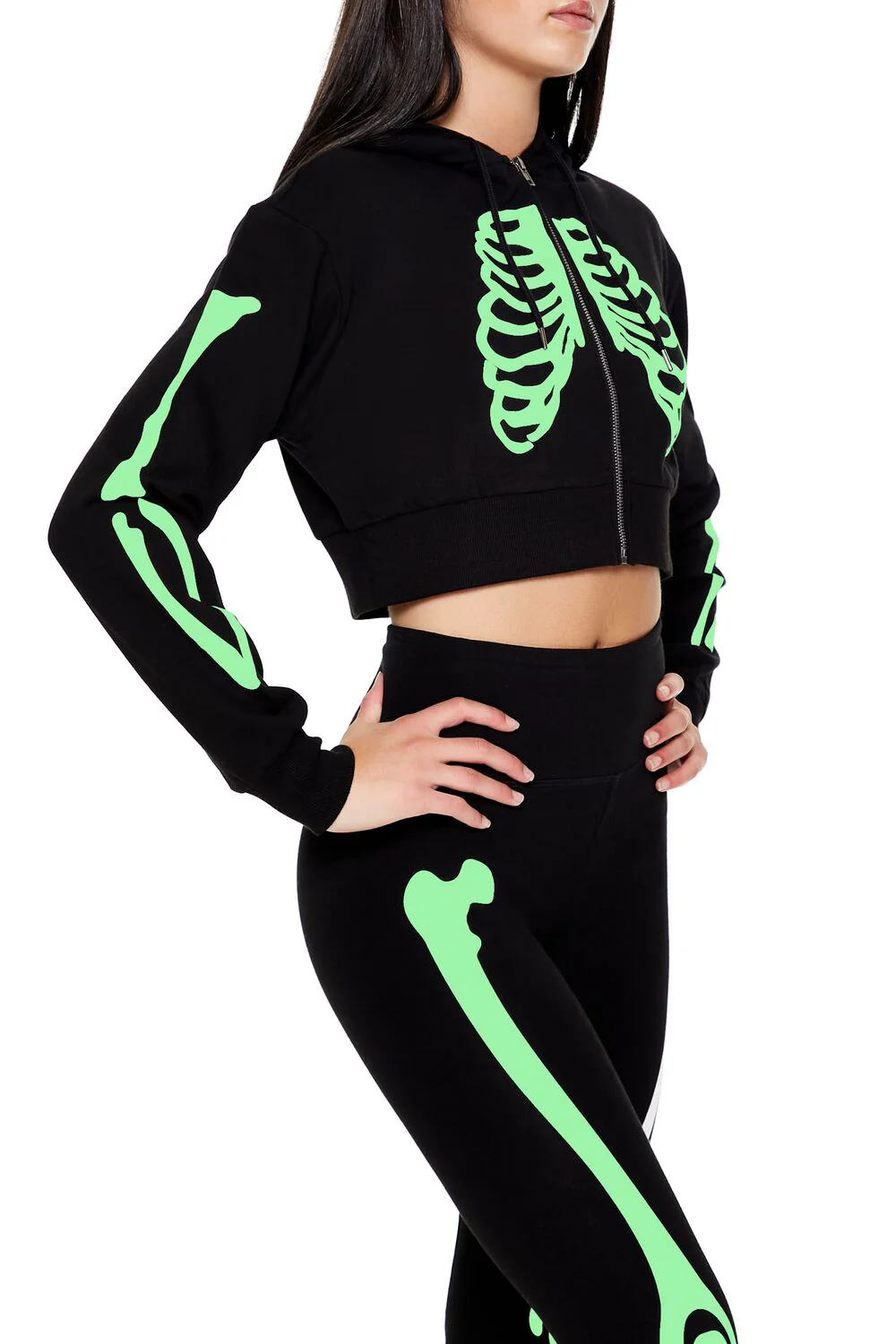 Active Glow-in-the-Dark Skeleton Hoodie - Image 3