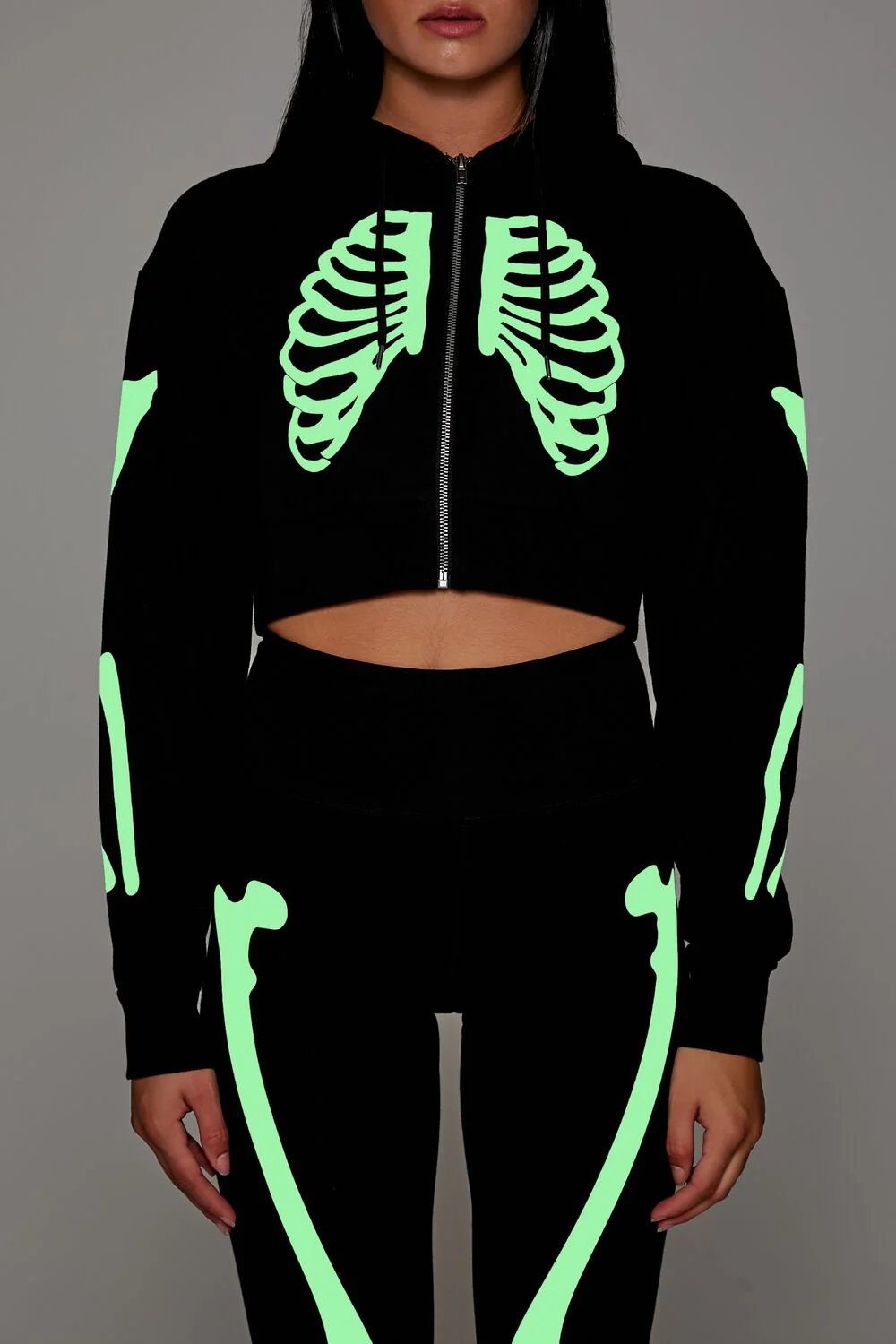 Active Glow-in-the-Dark Skeleton Hoodie - Image 6