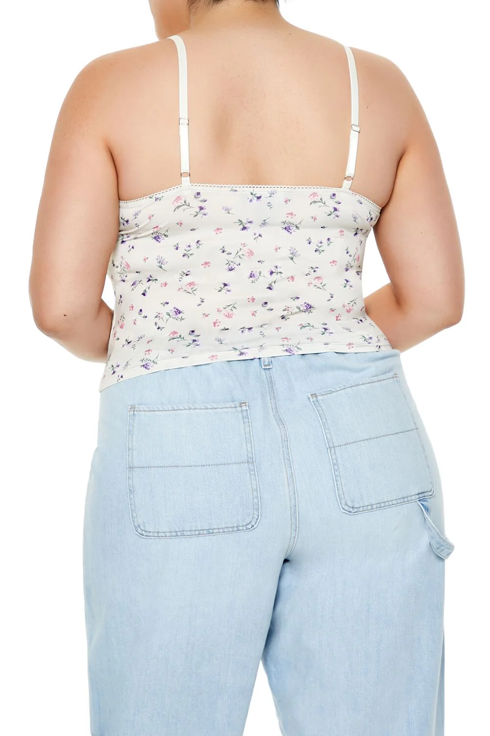 Plus Size Ditsy Floral Print Cami - Image 5