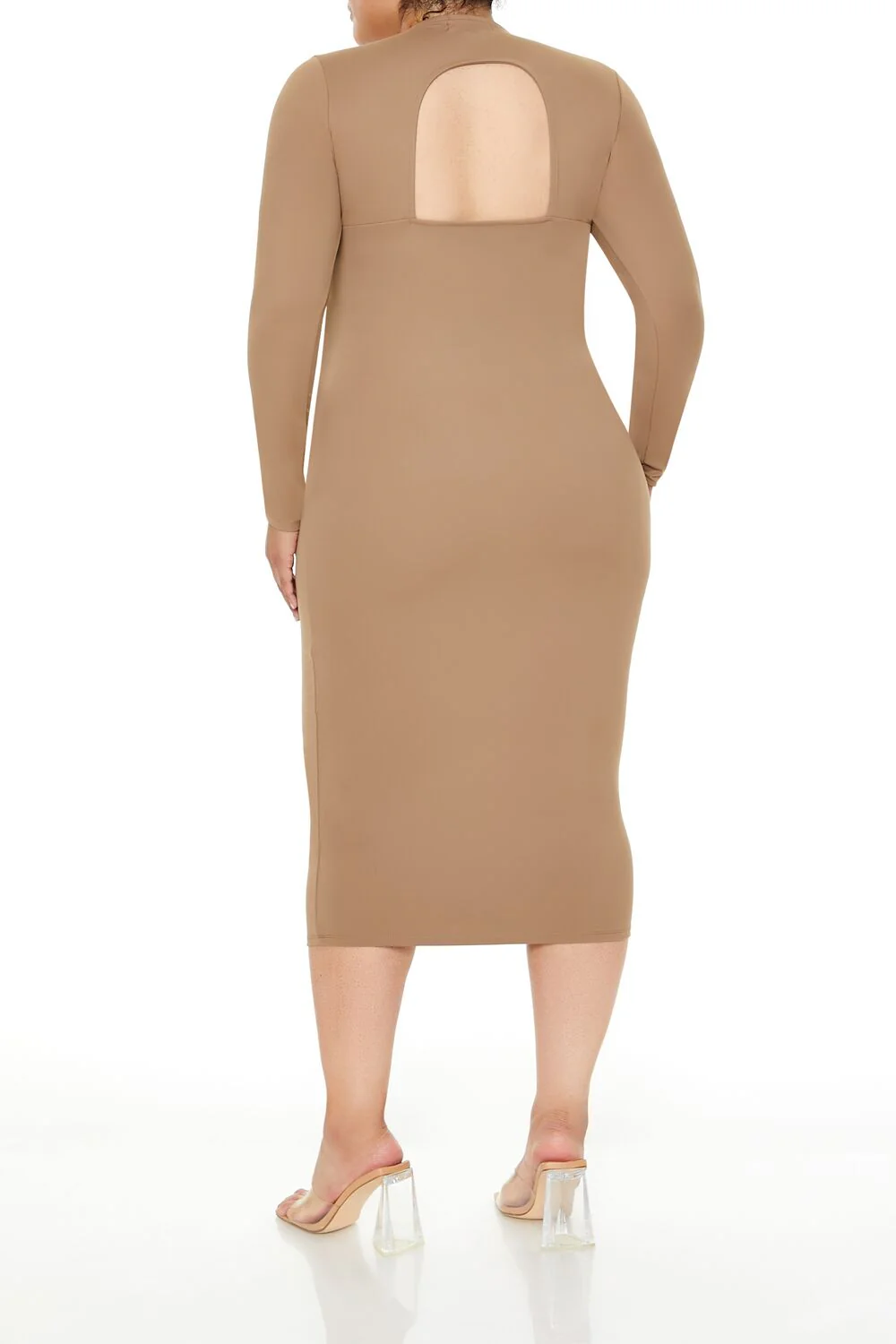 Plus Size Contour Sculpt Midi Dress - Image 4