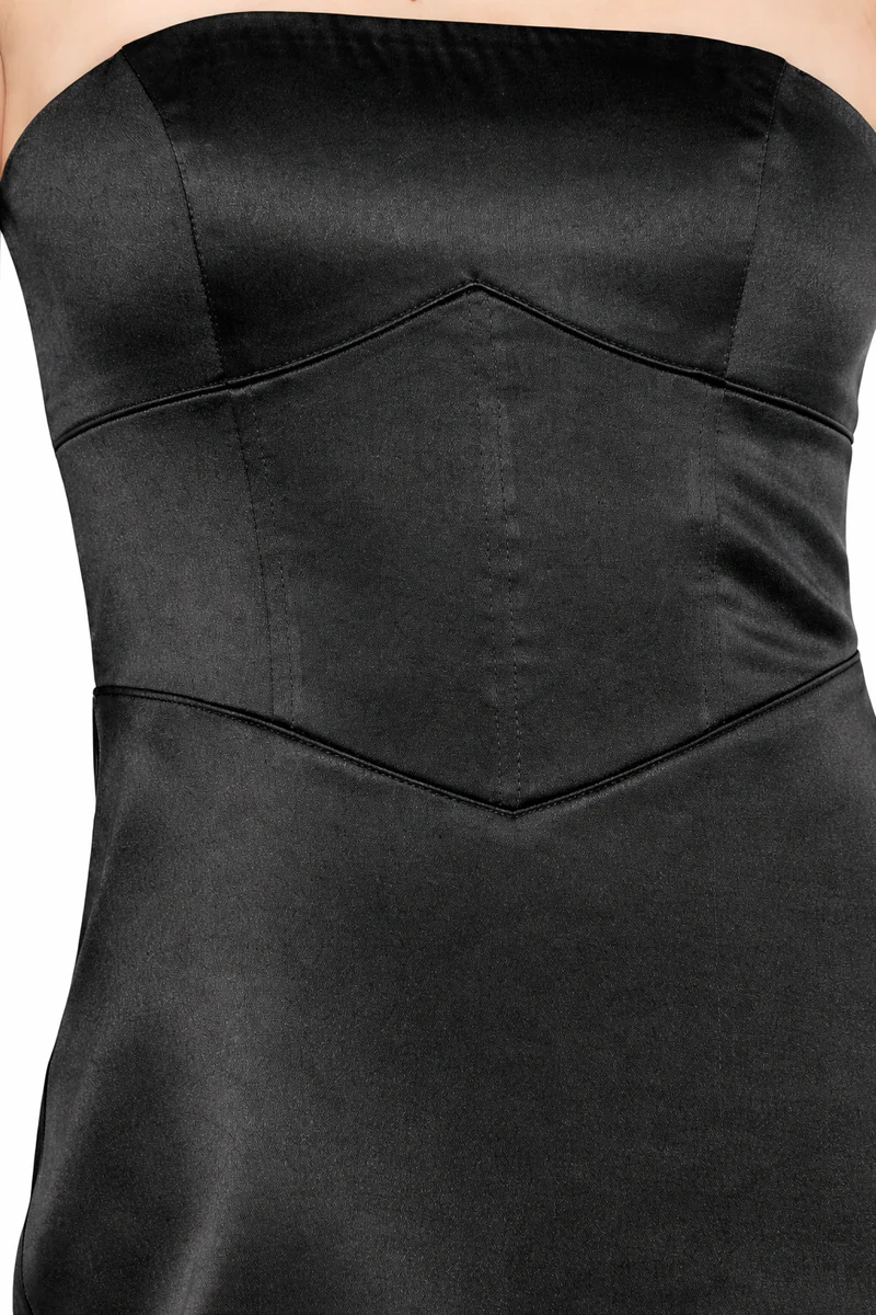 Lace-Up Corset Tube Mini Dress - Image 10