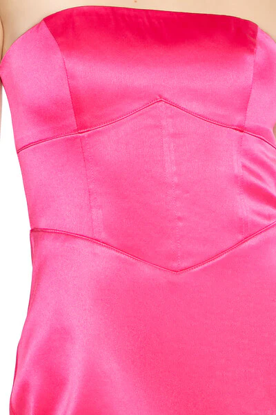 Lace-Up Corset Tube Mini Dress - Image 6