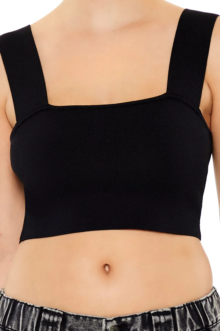 Sweater-Knit Crop Top - Image 8
