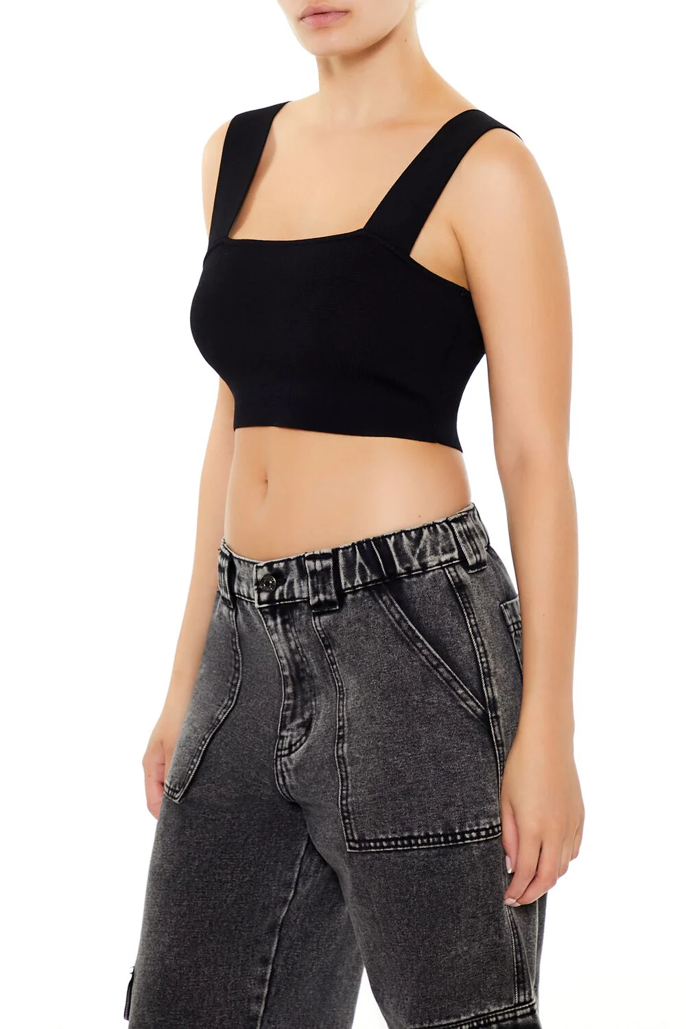 Sweater-Knit Crop Top - Image 9