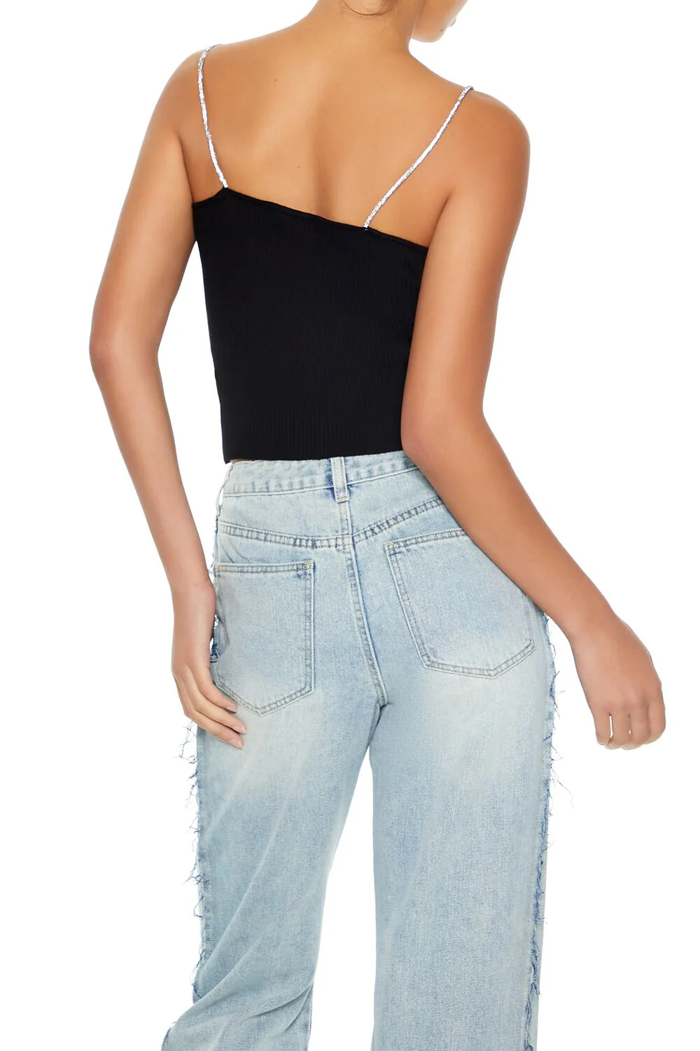 Sweater-Knit Metallic Bow Cami - Image 5