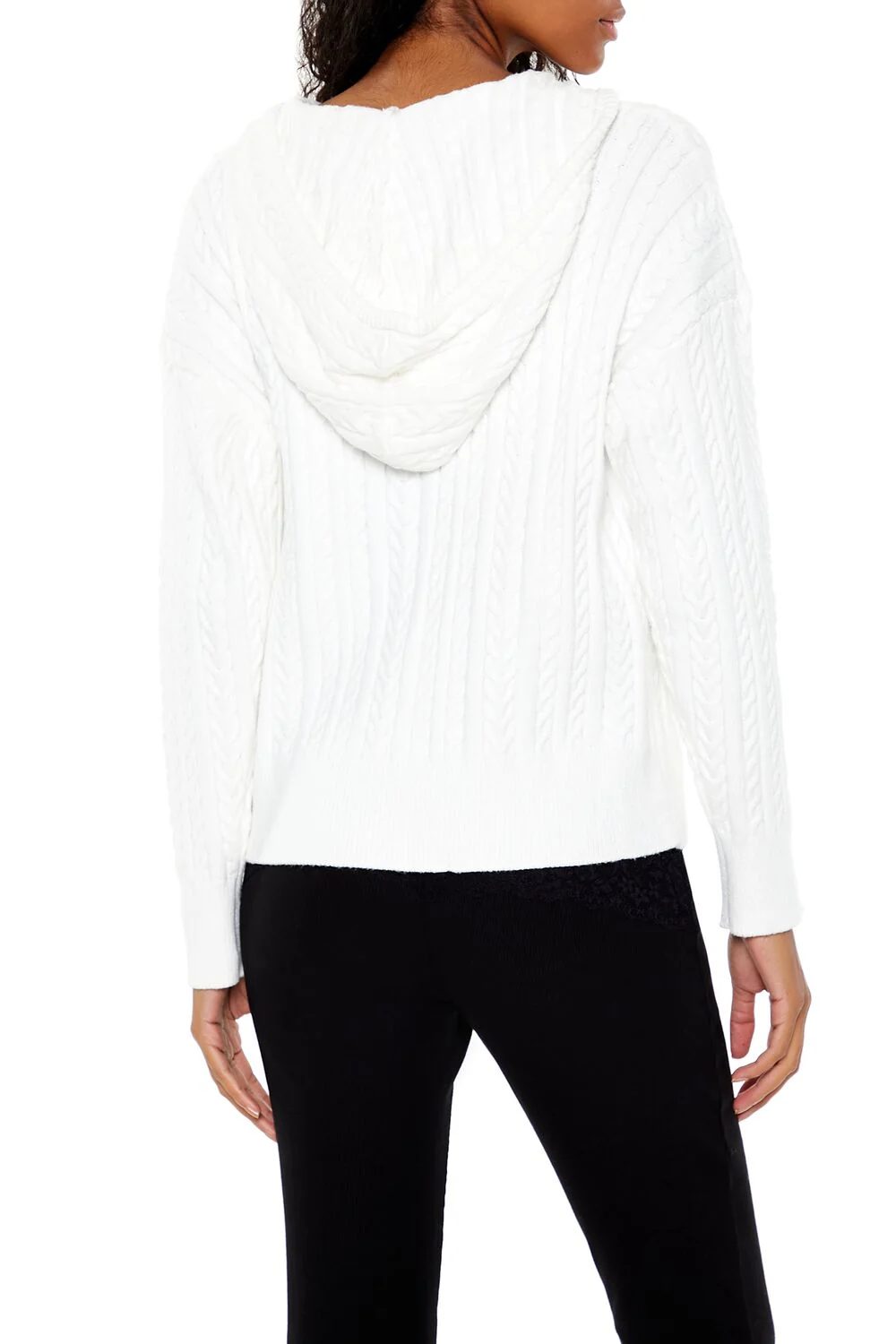 Cable Knit Zip-Up Hoodie - Image 5
