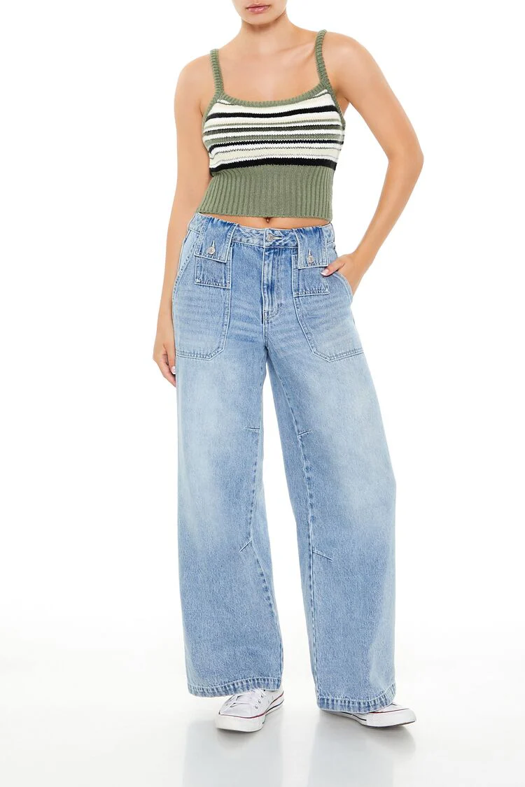 Striped Sweater-Knit Cami - Image 2