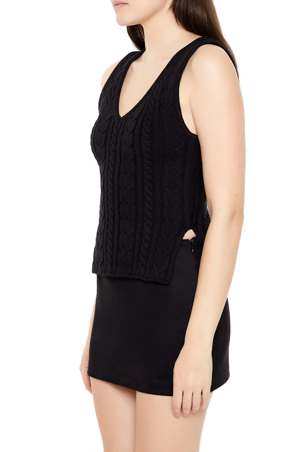 Cable Sweater-Knit Tank Top - Image 4