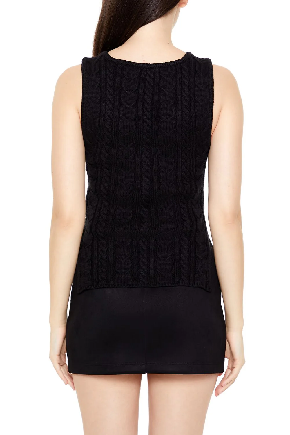 Cable Sweater-Knit Tank Top - Image 5