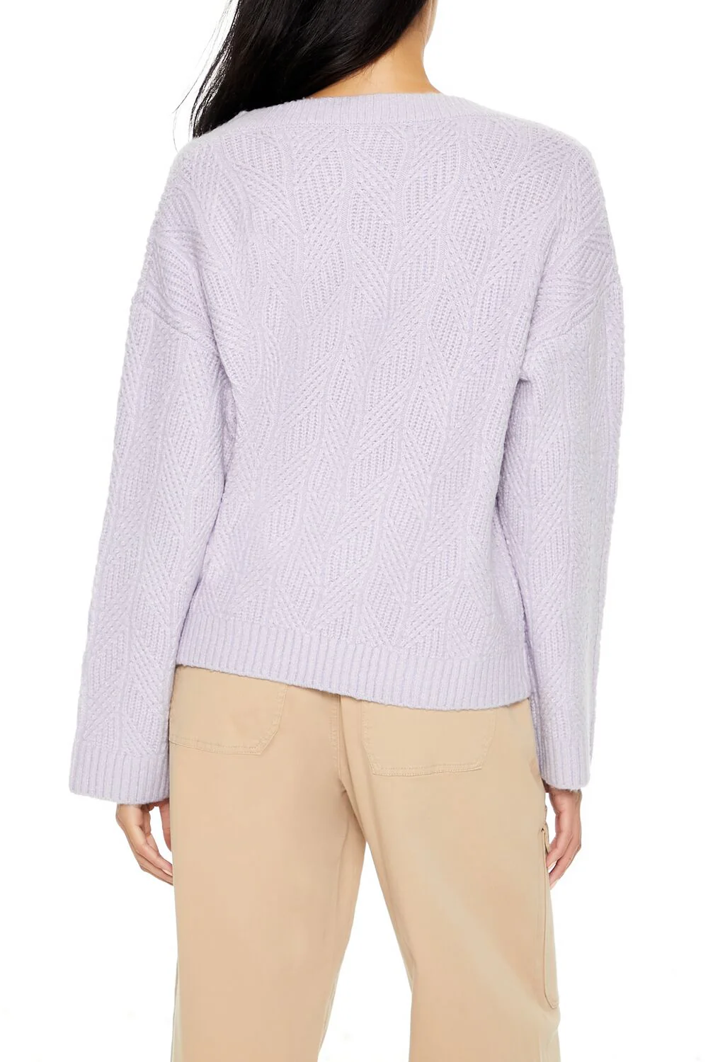 Geo V-Neck Drop-Sleeve Sweater - Image 10