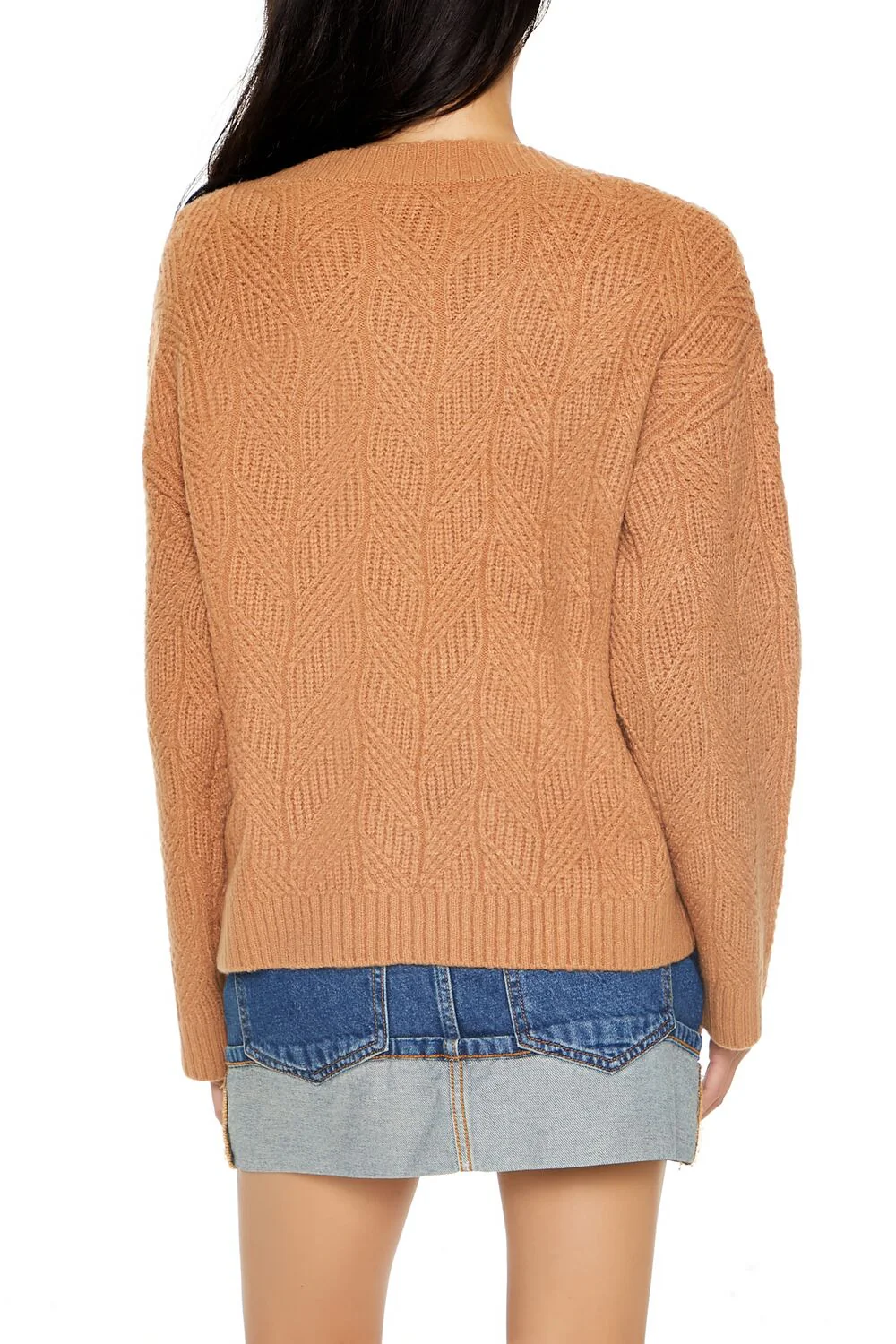 Geo V-Neck Drop-Sleeve Sweater - Image 5