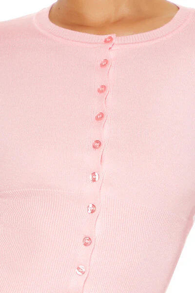 Cropped Cardigan Sweater - Image 3
