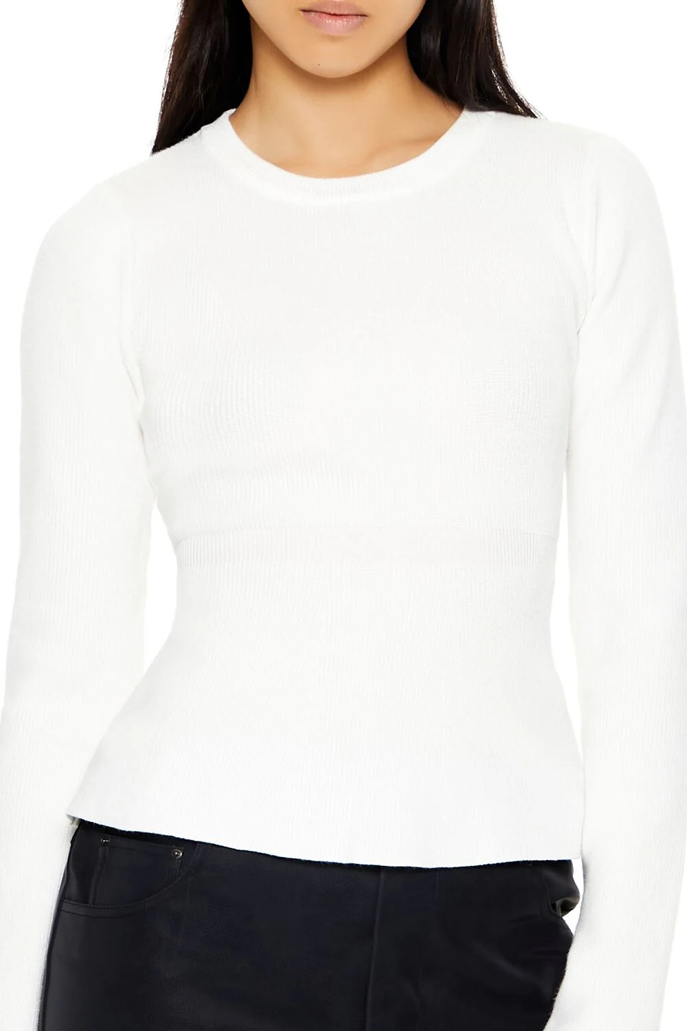 Fitted Crew Sweater - Image 3