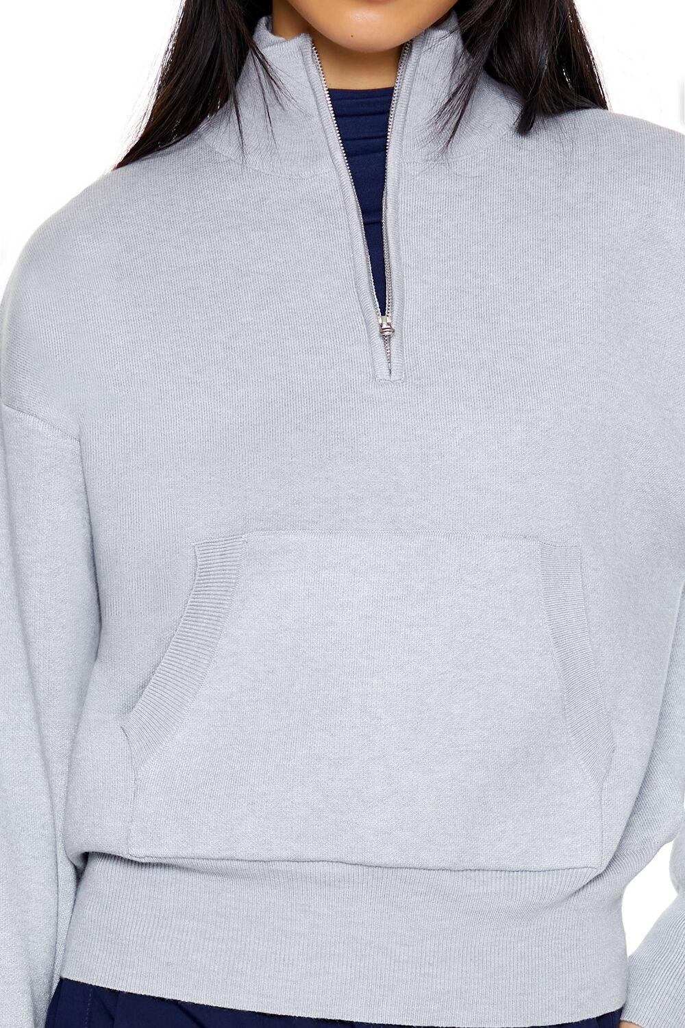 Half-Zip Funnel Neck Sweater - Image 3