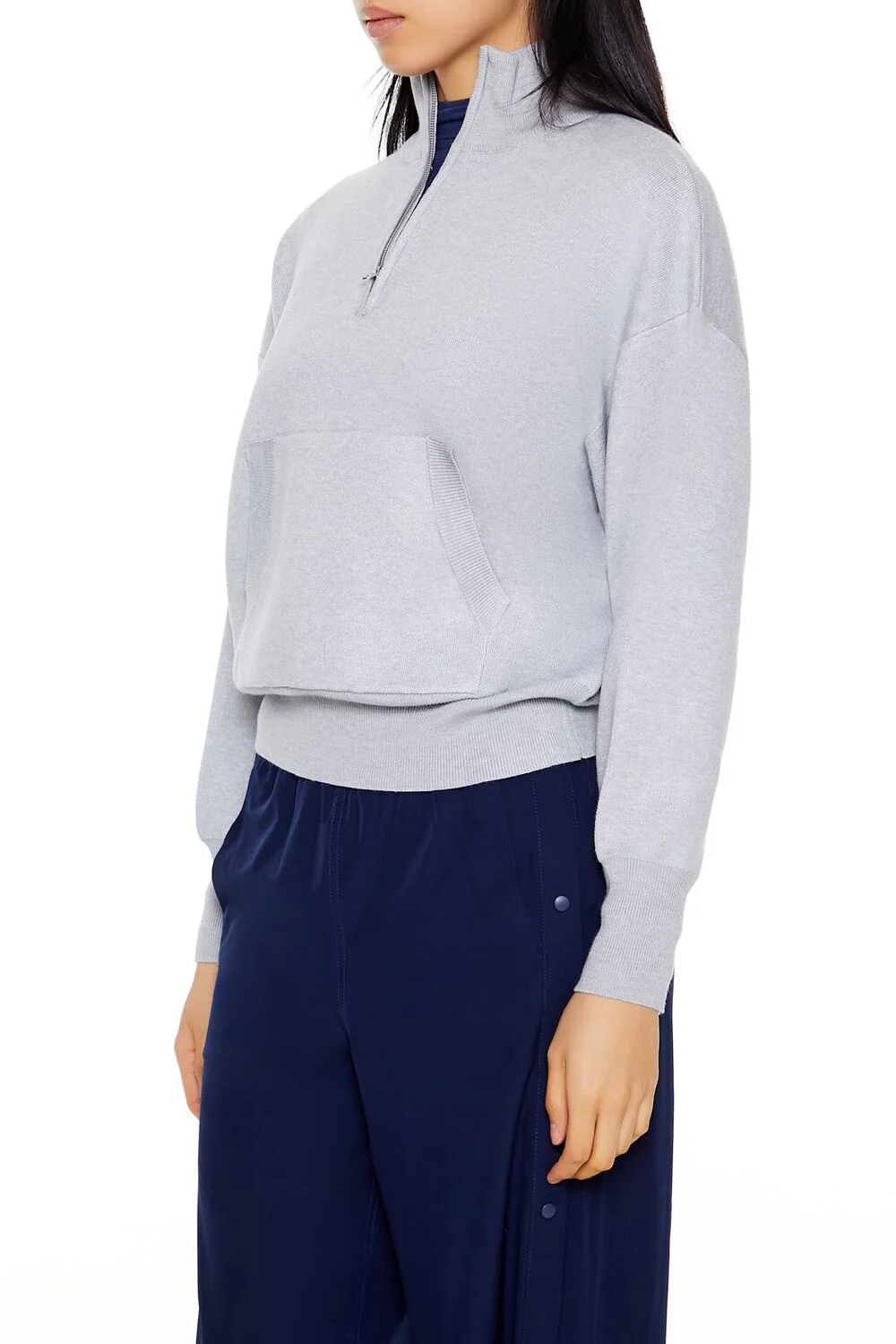 Half-Zip Funnel Neck Sweater - Image 4