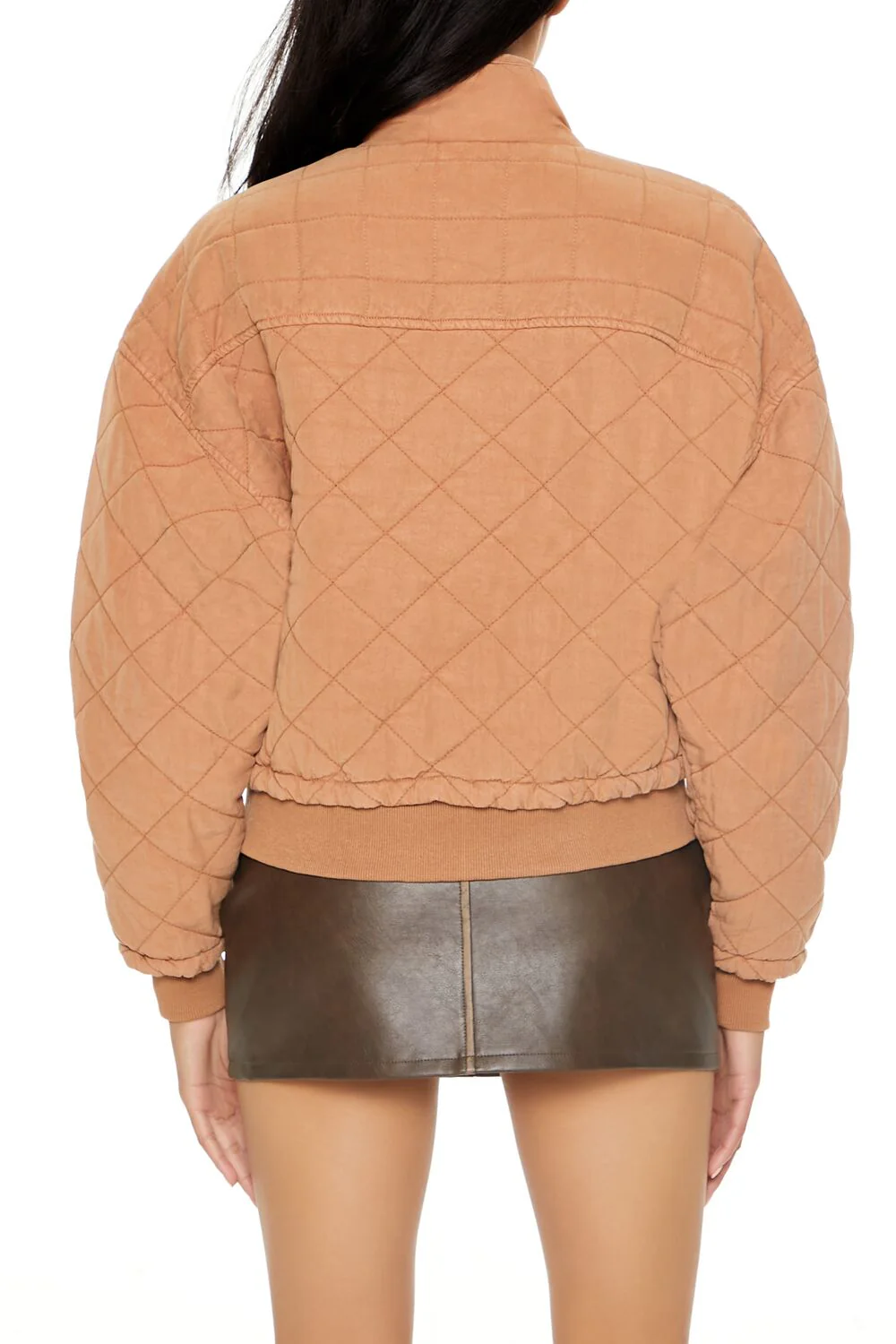 Quilted Zip-Up Bomber Jacket - Image 10