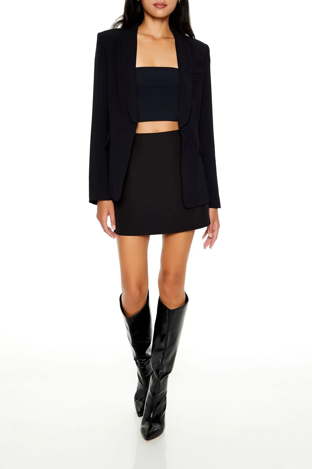 Shawl Lapel Blazer - Image 2