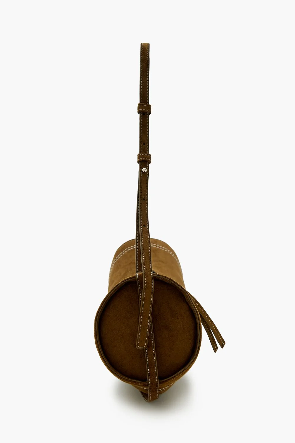 Faux Suede Barrel Bag - Image 3